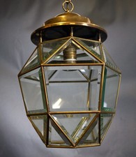 Wien - Klassische Leuchte -  Messing  / Glas - 30-40er Jahre Top Zustand