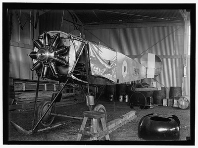 Polo Grounds New York 1917 Allied Aircraft Demo Avro Curtiss Hangar Plane
