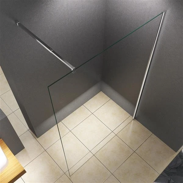 Design Duschwand LILY Klarglas 140x200cm/10mm ESG Sicherheitsglas - Bild 2 von 4