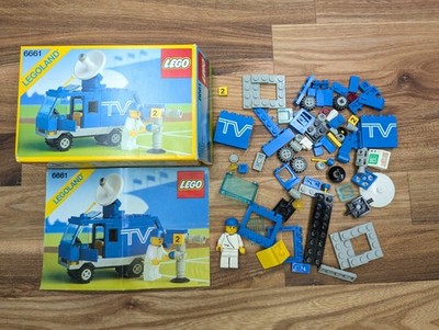 Lego Town 6661 100% Complete Schachtel Box TV Wagon Rare Classic Studio Mobile