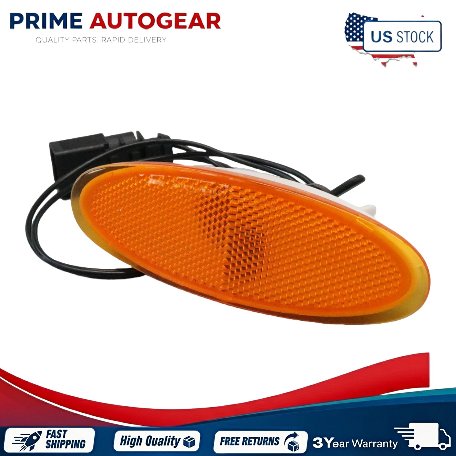 Front Bumper Left Right Side Marker Light for Bentley Continental GT GTC 04-11