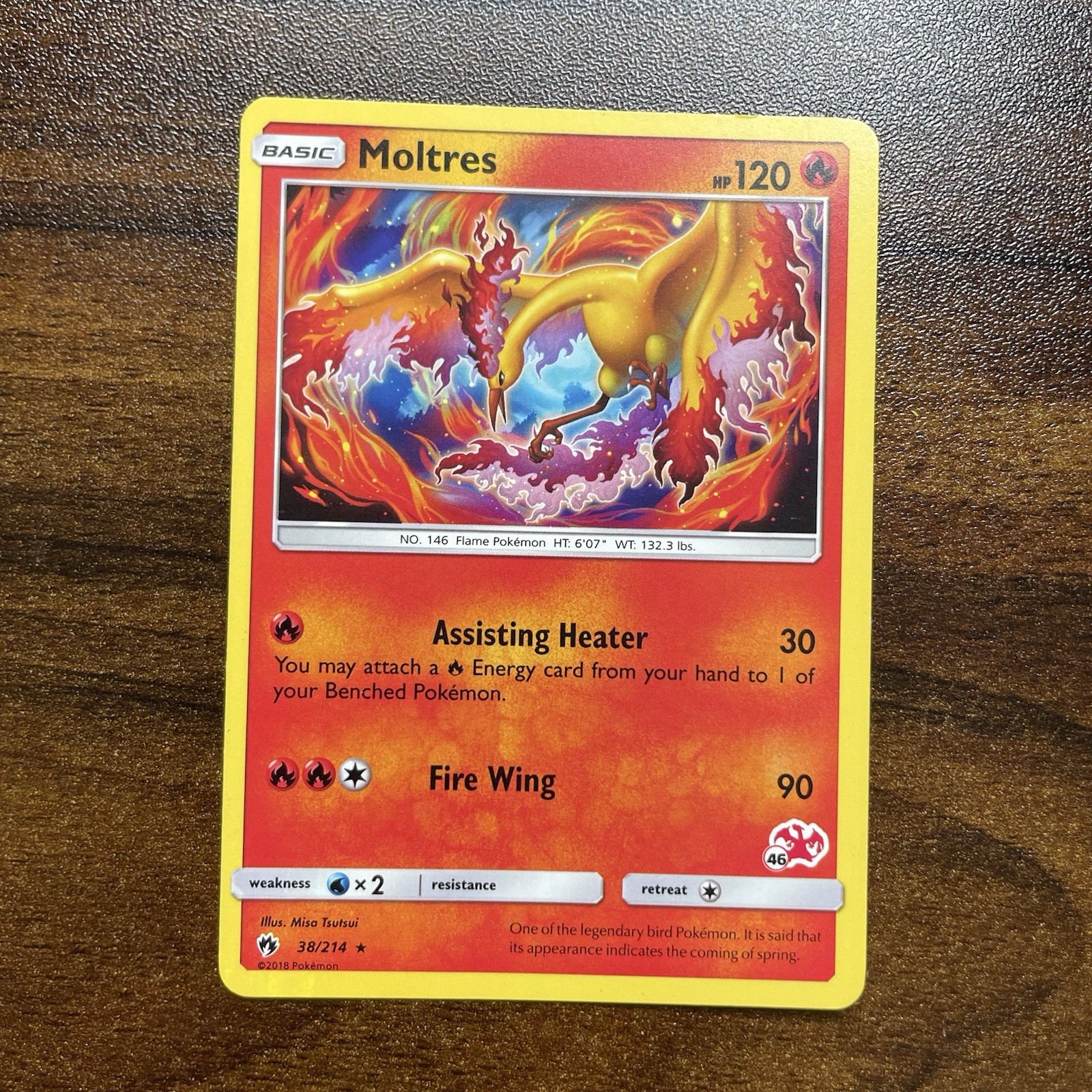 Pokemon TCG - Moltres 38/214 - Charizard 46 Stamp - Battle Academy LP