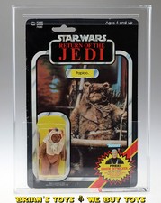 Vintage Kenner Star Wars Carded ROTJ 79 Back-C Paploo Action Figure AFA 75 EX...