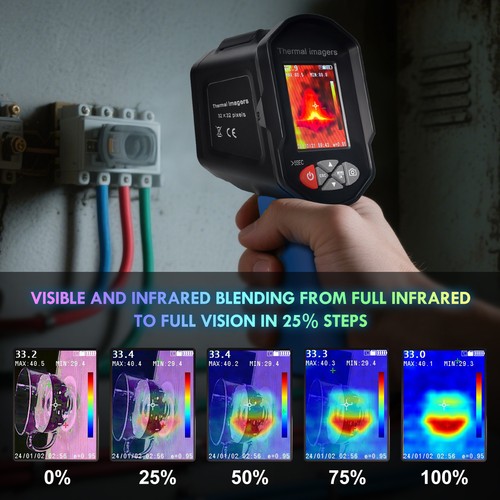 Infrarot Wärmebildkamera IR Thermometer Imager Thermografie Infrarotkamera USB - Picture 4 of 10