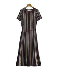 TORY BURCH Dresses BlackxWhitexDark Red(Patterned) XS 2200704264052