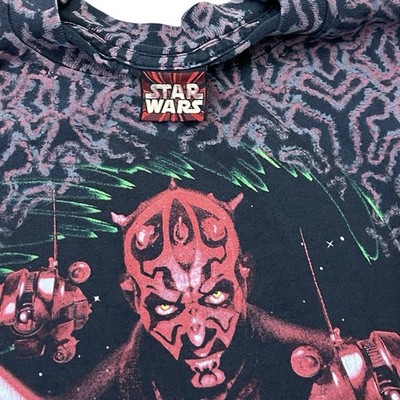 Vintage Darth Maul Star Wars Movie AOP T-shirt Youth Kids | eBay