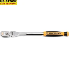 1/4 Drive 120XP Flex Head Teardrop Ratchet Dual Material Grip 60 Tooth New