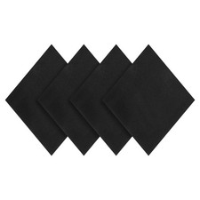 4Pcs 6x6x1/4 Inch Adhesive Foam Padding Closed-cell Foam Sheet Black