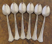 Oneida Spring Glen 6 Teaspoons Spoon Distinction Deluxe Stainless Flatware Lot M