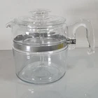 Vintage Pyrex 7756 Flameware 4-6 Cup Coffee Percolator INCOMPLETE - PLEASE READ