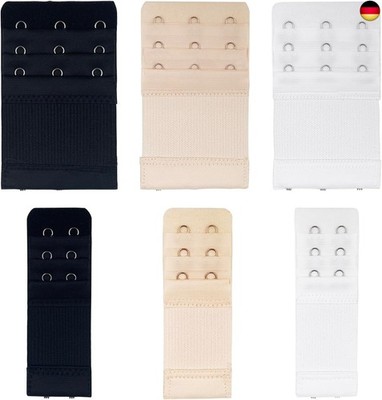  Rseuphiee Pack of 6 Bra Extenders, 3 Rows, 2 Hooks, 3 Hooks, Bra Extender, 