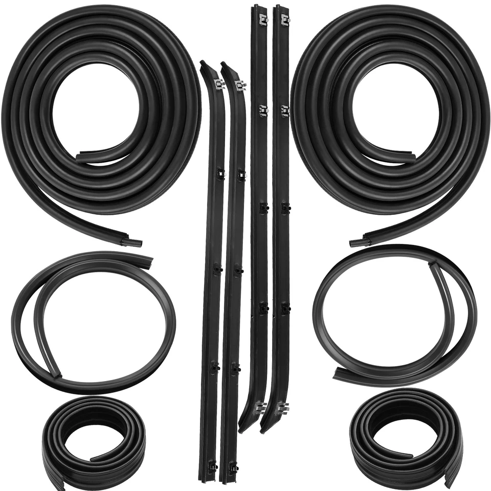 10Pcs Door Window Weatherstrip Seal Kit for Dodge D150 D250 Ramcharger W150 W350 - Image 2 of 4