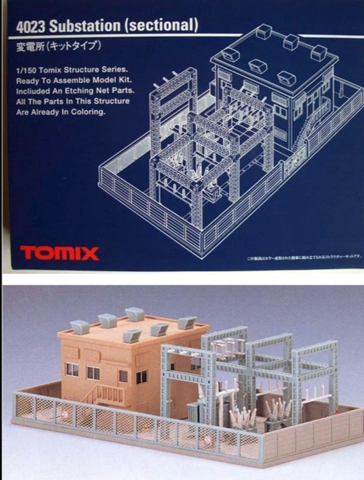 KATO-TOMIX 4023 Kit Centrale Électrique Avec Bureaux Et Transformateurs N 1/160 - Photo 2/4