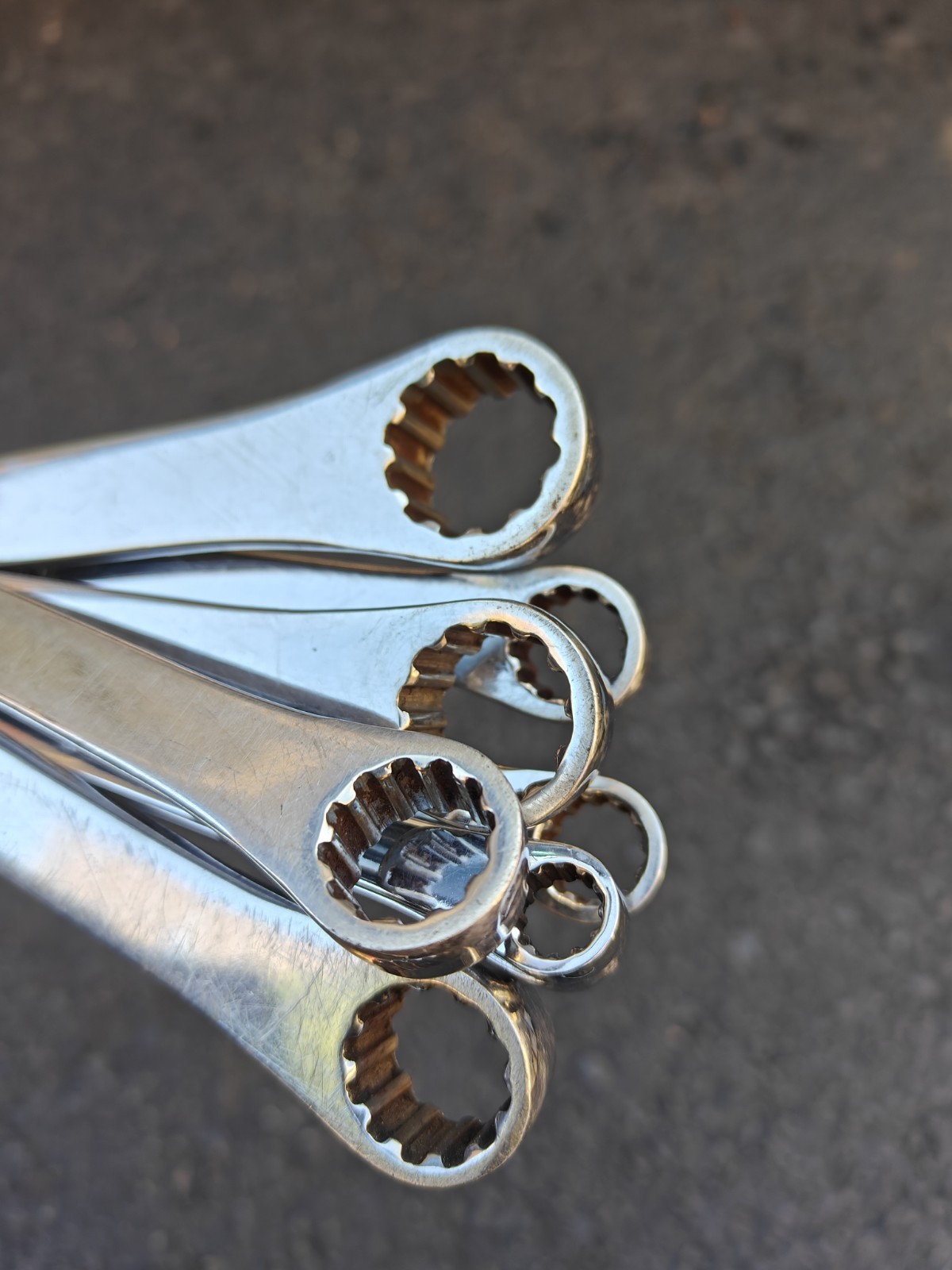 Matco Tools 8pc SAE 0° Flex Head Ratcheting Box XL Wrench Set Spline Inch