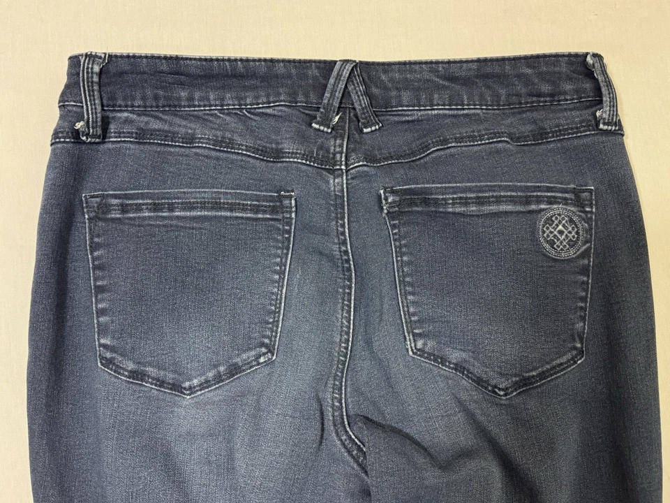 Pantalones de mezclilla ajustados fáciles sedosos de fieltro Laurie para mujer talla M azul Foto 4 de 4