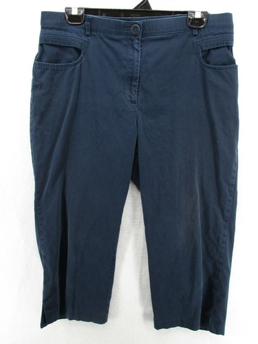 Women's Tribal Capri Size 12 Pants Navy 