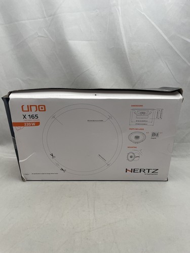 Hertz X165 6.5" Uno 220W 2-Way PEI Dome Tweeters Coaxial Car Audio Speakers New - Picture 4 of 8