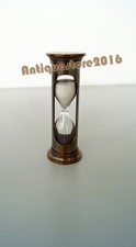 ANCIEN SABLIER MARIN MARINE MARITIME LAITON MASSIF FAIT MAIN BEAU CADEAU...
