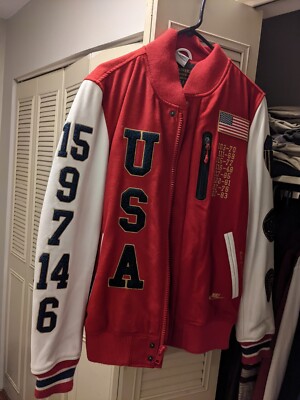 Nike Dream Team USA 20th Anniversary Destroyer Varsity Jacket Men's SMALL 