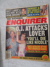 NATIONAL ENQUIRER MAGAZINE JUNE 13, 2000 O.J. SIMPSON LOVER JONBENET RAMSEY