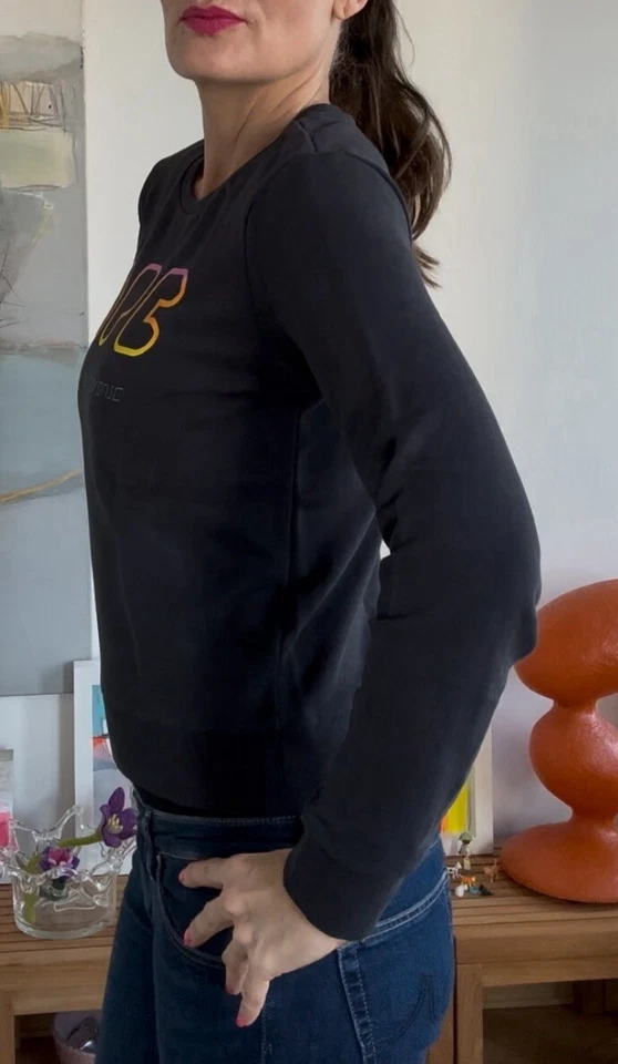 APC USA Sweatshirt Pullover dunkelgrau/schwarz gr. S 36 Neuw - Bild 4 von 4