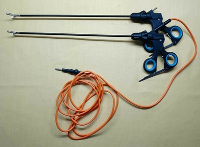 3pc Laparoscopic Endo Clinch Allies Grasper with Monopolar Cable Free Instrument