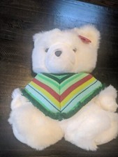 NEW Old Stock SANTA MARSHALL FIELDS MISTLETOE TEDDY BEAR STUFFED ANIMAL PLUSH