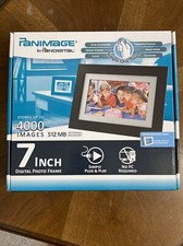 Panimage 7" Digital Photo Frame Pandigital Holds 4000 Images 512 mb Memory NIB