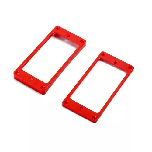 Guitar Humbucker Pickup Mounting Ring Curved Bottom Coil Frame Black Red Yellow