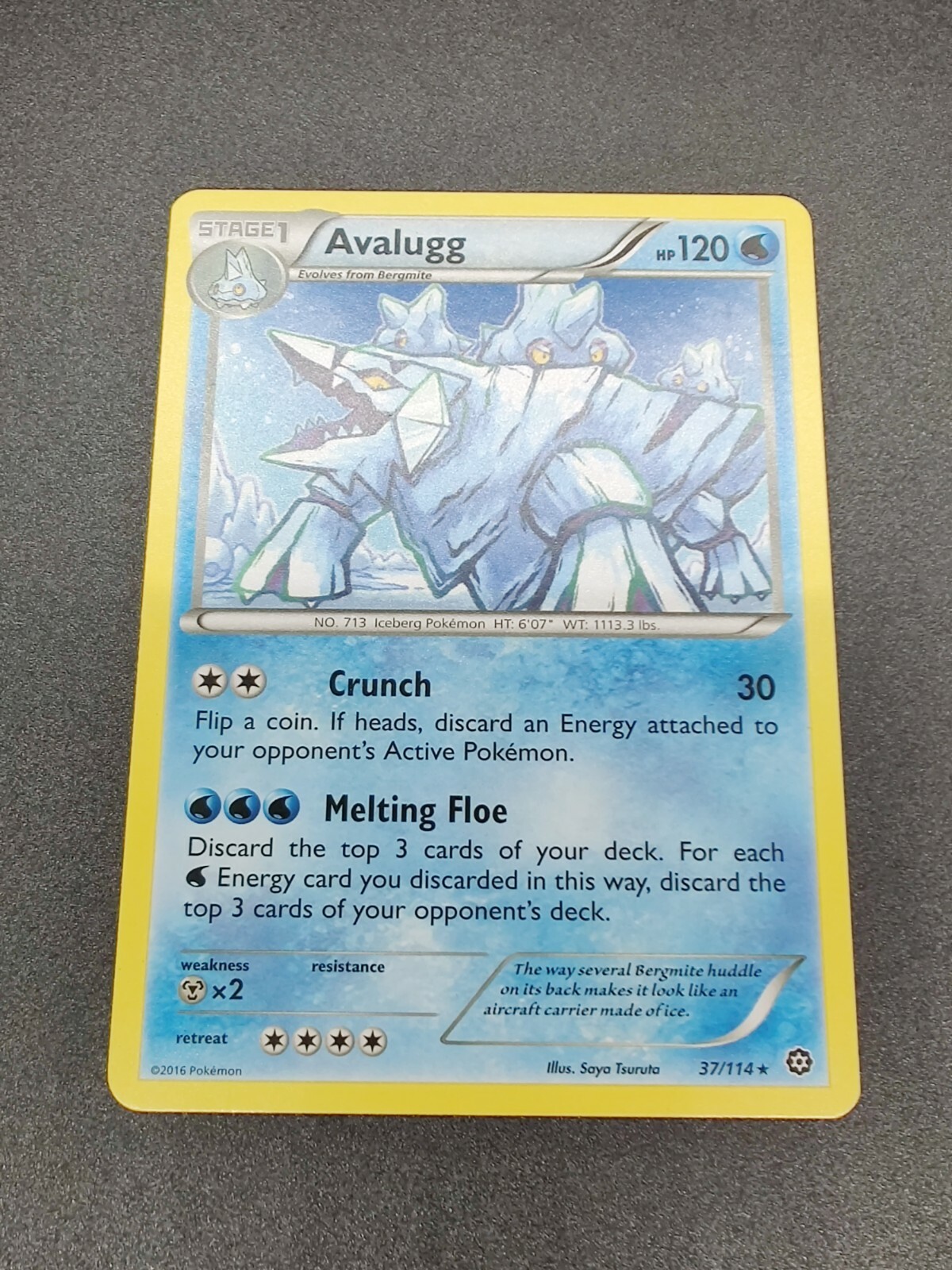 Avalugg | NM | XY Steam Siege 37/114 | Rare | Pokemon
