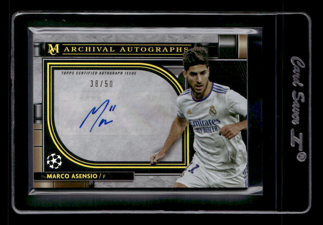 Marco Asensio PANINI 自筆 auto 25シリ アセンシオ 2021-22 Topps Museum Collection UEFA League Archival Gold Marco