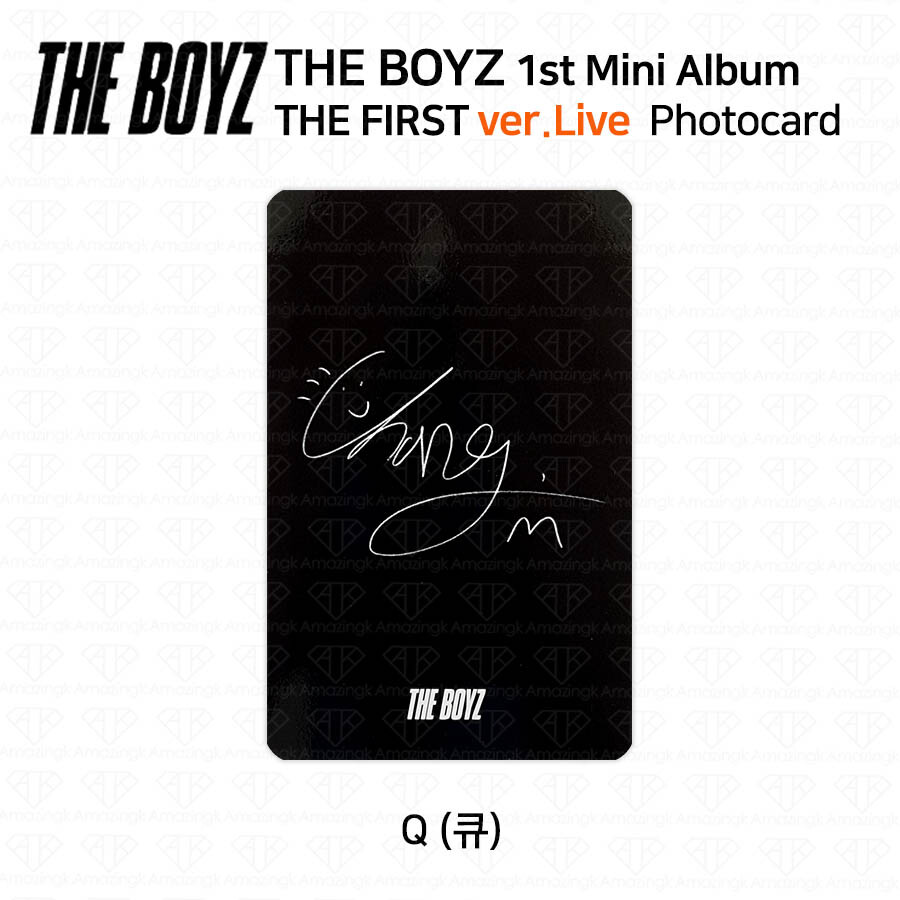 THE BOYZ 1st mini album The First Official Photocard Live Version