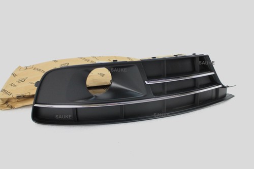 Original front bumper Right side grille insert with radar 2pc for 2016- 18 A7 - Picture 4 of 9