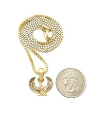 New Egyptian God Maat Micro Pendant 16",18",20" Box Chain Necklace RC3990