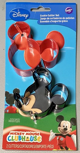 Disney Mickey Mouse Clubhouse Cookie Cutter Set of 2 Baking Wilton Brand New - Picture 1 of 2