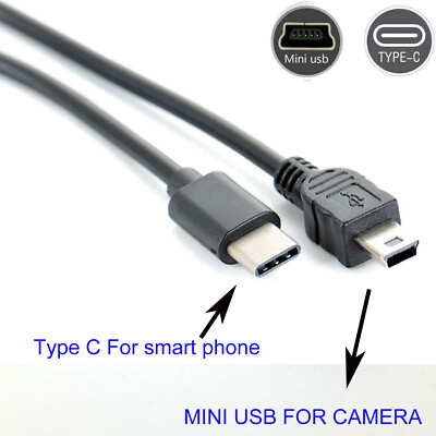 TYPE C to mini usb OTG CABLE FOR Nikon UC-E4 UC-E5 UC-E15 UC-E19