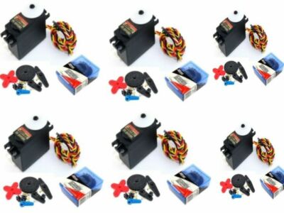 Hitec HS5645 MG 5645 Digital High Torque Metal Gear MG RC Airplane Servo 6 Pack
