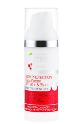 Bielenda Professional Post Treatment Care High Protection Face Cream SPF 50+