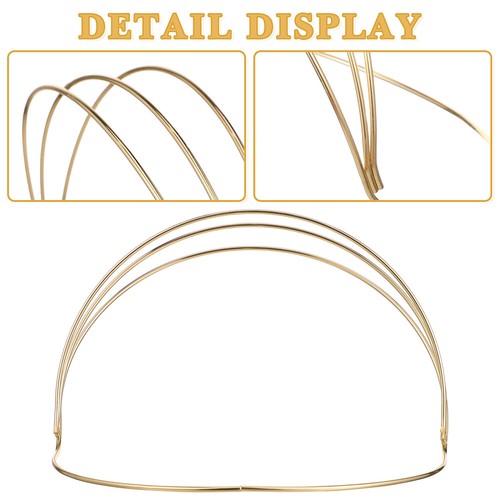 8 Pcs Diy Craft Headband Wedding Headpiece Metal Headbands Gold Headband - Picture 10 of 12