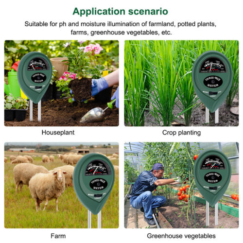 3 in1 Soil Tester Water PH Moisture Light Test Meter Kit Garden Plant Flower - Picture 6 of 12