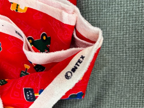 Kids Theme Knit Print - Intex : Red Background- 1-2/3 Yards Flannel Like 60 Wide - 第 4/7 張圖片