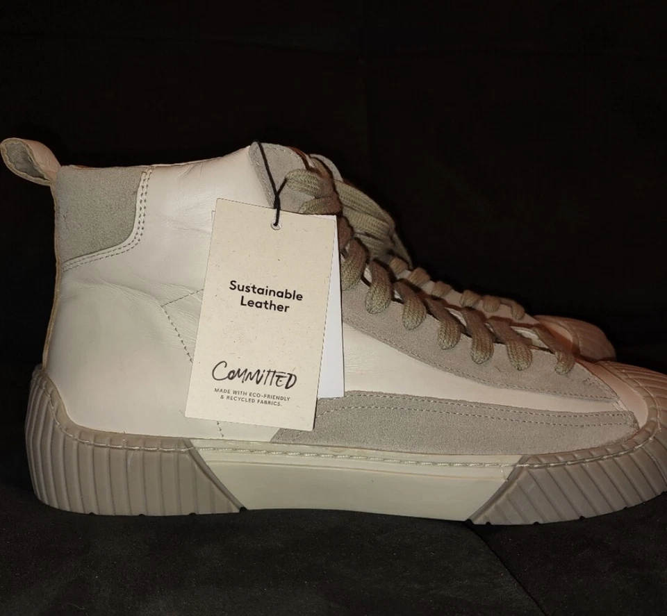 Tenis de cuero con cordones Mango para mujer Foto 2 de 4