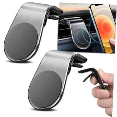 2PCS Mobile Phone Navigation Magnetic Bracket, Navigation Bracket Phone Silver