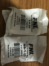 (5) 1/4"-20 & M8-1.25 Brass Slotted Knife Thread Insert For Wood