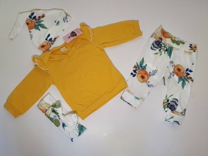 mustard baby girl outfit