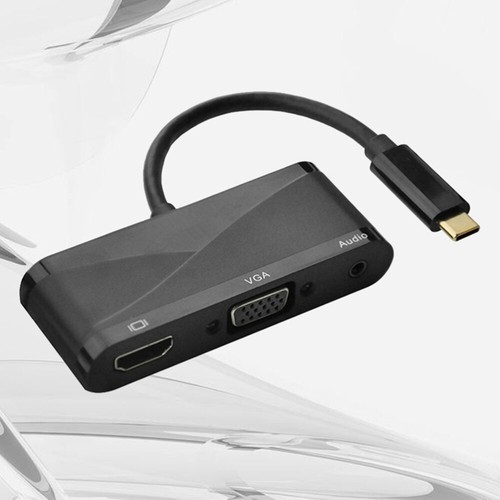 USB 3.1 C bis 4kx2k VGA-Adapter-Konverterkabel 3 in 1 USB C bis 4k VGA mit - Afbeelding 5 van 11