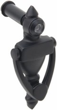 STG Hardware Door Knocker, with peephole viewer,Matte Black