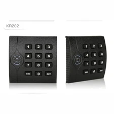 ZKTEco KR202E EM ID Reader Keypad Weatherproof 125KHz  For Access control 5 fobs