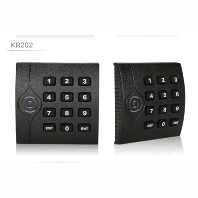 ZKTEco KR202E EM ID Reader Keypad Weatherproof 125KHz For Access control 5 fobs