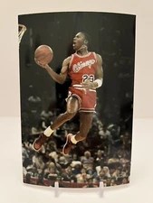 A Young Michael Jordan Dunking In The Dunk Contest Chicago Bulls 4x6 Photo